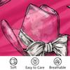 Xosoxruk Baby Crib Sheet Bow Cowboy Hat Pink Fitted Sheet for Boys Girls Microfiber Cradle Sheets Breathable Crib Cover Fit for Standard Mattress 52 x 28 in view 4