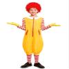 IIMMER Big Boys Halloween 5 Piece Ronal Polo Collar Circus Clown Outfits for Girls Yellow & Red Stripes 11-12 Years view 1