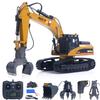 TOUCAN RC HOBBY HUINA Upgrade 580 1:14 Metal RC Excavator RC Bagger Model Engineering Vehicle Electric Ball Grabber 360 Rotating Shear Claw Sound Lights view 1