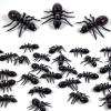 30 PCS Big Plastic Ants, 1.6" Black Ant Realistic, Black Plastic Mock Reptile Insects, Halloween Prank Props for Party Decoration Supplies April Fool's Day Props view 1