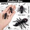 30 PCS Big Plastic Ants, 1.6" Black Ant Realistic, Black Plastic Mock Reptile Insects, Halloween Prank Props for Party Decoration Supplies April Fool's Day Props view 2