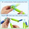3 otters Magnetic Building Sticks, STEM Educational Toy for Kids Montessori Preschool Sensory Toys with 2 Magnetic People for Toddlers Boys Girls Birthday Gift Classroom Activities Christmas Party view 3