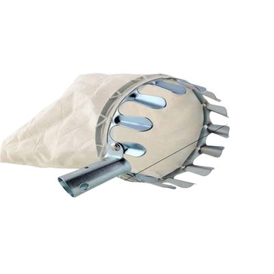 SGYYOFDP Fruit Picker Head Deep Basket Rodless Fruit Collector Harvesting Picking Apple Citrus Pear Garden Catcher Device(Stainless Steel)