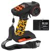 Hobby Fans RC Radio System 4CH 2.4G RC Transmitter with Receiver and Lanyard & Sweat Absorbed Non-Slip Band Anti-Jamming Remote Controller for 1/10 1/12 1/14 1/16 1/18 1/24 RC Car Crawler Boat, Orange view 1