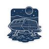 Classic Shuttlecraft Galileo TOS Vehicle Blueprint Style Sticker (2.5" x 2.75") view 1