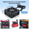 Surpass Hobby 2 Pack 30mm RC Cooling Fans,27000 High RPM RC Car Motor Fan for 1/8 1/10 RC Car Truck Truggy (Without Motor Heatsink) Black view 4