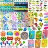 172PCS Dinosaur Party Favors for Kids 4-8 - Ultimate Birthday Goodie Bag Stuffers, Pinata Fillers & Classroom Prizes Box | Includes Dino Masks, 3D Puzzles, Slap Bracelets & Stickers (Gift Ready) view 1