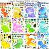 172PCS Dinosaur Party Favors for Kids 4-8 - Ultimate Birthday Goodie Bag Stuffers, Pinata Fillers & Classroom Prizes Box | Includes Dino Masks, 3D Puzzles, Slap Bracelets & Stickers (Gift Ready) view 3