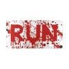 Blood Splatter Run Vanity Plate view 1