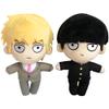 2pcs Mob Plush Kageyama Shigeo and Reigen Arataka Plush Figure, 20cm Anime Plushies Mob Stuffed Doll Mini Hug Pillow Nap Pillow Cushion Sofa Decoration view 1