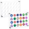 2 PCS Casino Chip Holder 13.6 x 9.3 Wall Mounted Display Case for 24 Poker Chips Trays Clear Acrylic Display Frame for Gamblers & Coin Collectors, Chips & Coins Collection view 1
