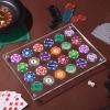 2 PCS Casino Chip Holder 13.6 x 9.3 Wall Mounted Display Case for 24 Poker Chips Trays Clear Acrylic Display Frame for Gamblers & Coin Collectors, Chips & Coins Collection view 3