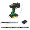 Hobby Fans RC Radio System 4CH 2.4G RC Transmitter with Receiver and Lanyard & Sweat Absorbed Non-Slip Band Anti-Jamming Remote Controller for 1/10 1/12 1/14 1/16 1/18 1/24 RC Car Crawler Boat, Yellow view 2