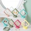 6-Count Multi-Color Coin And Jewelry Display Holders With Transparent Film Windows And Portable Folding Base, Anti-Dust Case And Stand Set view 3