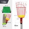 SGYYOFDP 1.6-4M Telescopic Rod Fruit Picking Device Farm Garden Rustproof Fruit Picker Detachable Lightweight High Altitude Fruit Catcher(A-1.6m(5.5FT)) view 2