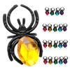 Homoyoyo Halloween Spider Rings - 20 Pack Colorful Plastic Spider Ring Favors for ' Party Fun view 3