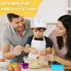 VONTIQUE 32 pcs Kids Cooking&Kids Baking Setsfor Real Cooking BakingMontessori Kitchen Tools for Toddlerswith Chef's hat and Apron, A Role-Playing Gift for Boys and Girls Aged 3+ Years Old view 2