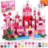3 otters Magnetic Blocks 150PCS, Princess Castle Magnet Cubes STEM Montessori Building Toys for Girls, Sensory Gifts for Kids Birthday Christmas view 1
