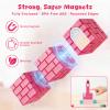 3 otters Magnetic Blocks 150PCS, Princess Castle Magnet Cubes STEM Montessori Building Toys for Girls, Sensory Gifts for Kids Birthday Christmas view 3