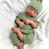 19'' Pascale Full Body Silicone Reborn Baby Dolls Realistic Tan Newborn Baby Doll That Look Real Sleeping Advanced Painted Gift (Boy) view 2