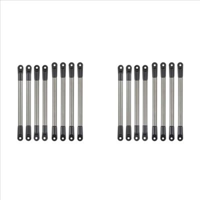 Compatible with Axial for SCX10 90027 D90 D110 CC01 TF2 for MST 1/10 RC Crawler Car Parts 16Pcs Metal Link Rod Pull Rod Wheelbase RC Car Parts