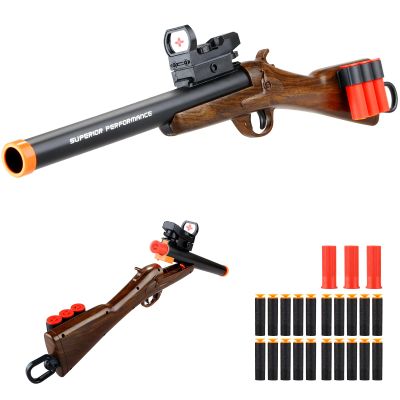 QCCX Toy Guns for Boys, Shotgun Foam Blaster Toys with Soft Dart, Educational Shooting Game - Kids Outdoor Toys for Ages 14+