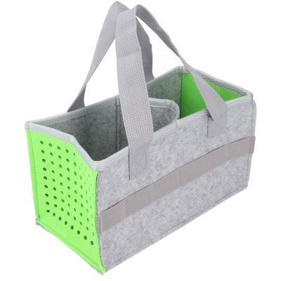 Pilipane Portable Carrying Storage Bag Extra Space Felt Cloth Case for Toniebox Player Starter Set Durable Felt Material Foldable Design for Kids Accessories (Green)