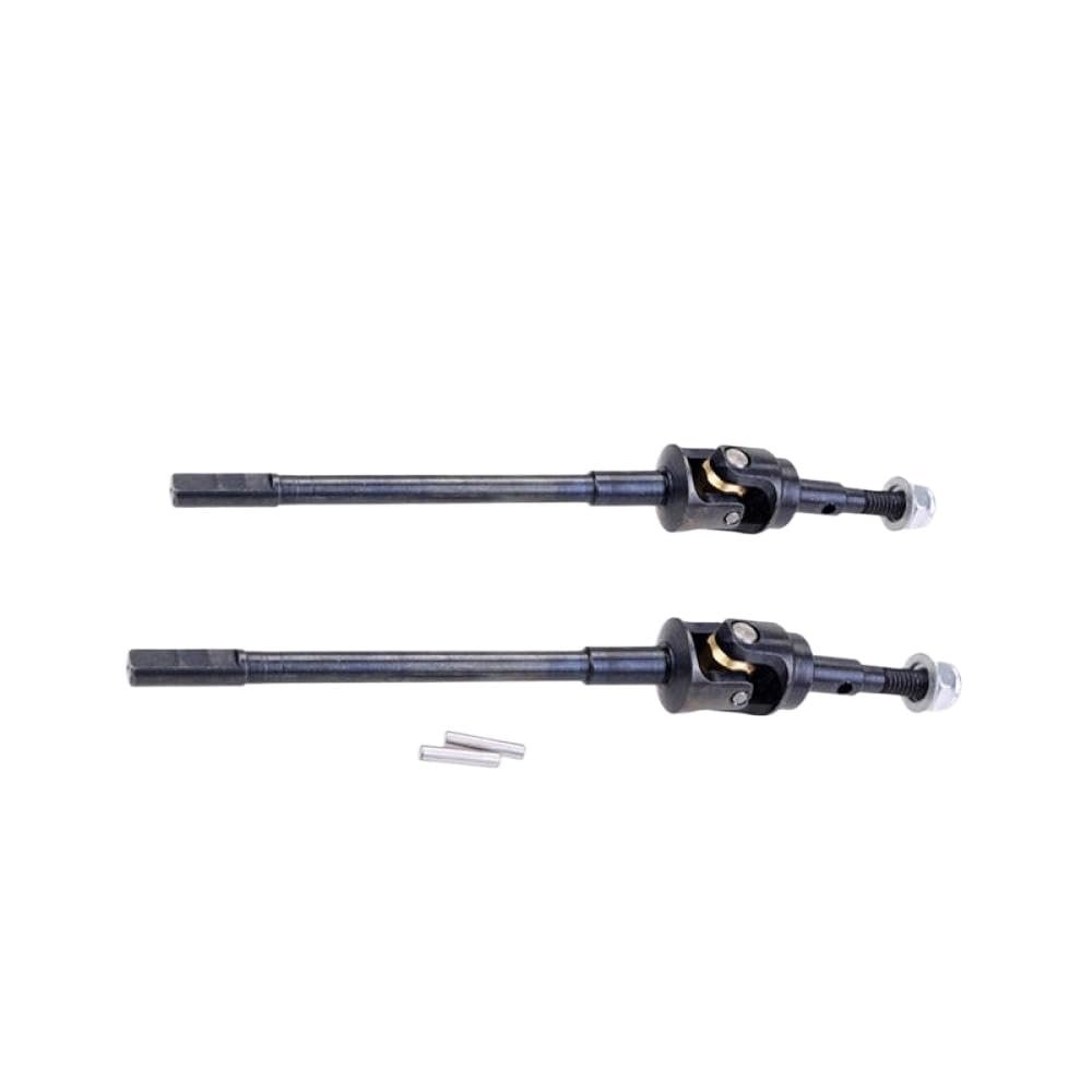 2PCS Hard Steel Front Axle AR44 Drive Shaft Dogbone Compatible with RC Crawler Toys Universal Parts Fits Models II 90046 90047