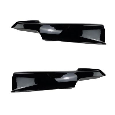 2pcs For BMW 3 Series F30 M For Sport 320i 325i 13-2019 Front Bumper Spoiler Splitter Trim Cover Lip Car Accessories(Black)