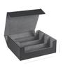 1800+ Card Deck Case For Trading Cards, Magnitic Card Storage Box Top Side-Loading Deck Case Game Cards Box Black+Red G view 1