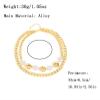 ZYIBPMSJKQCFK Bohemian Alloy Double Layered Circular Necklace,golden,43+6.5cm view 4