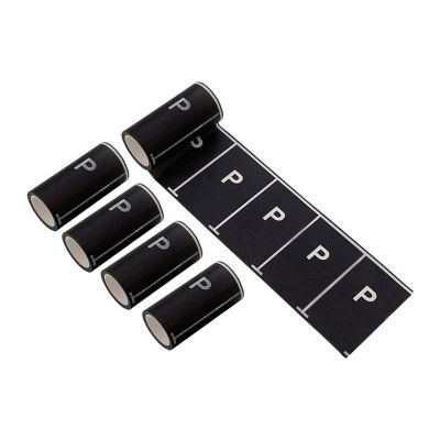 Road Tape Parking Space Learning Toy Removable Railway Road for Toy Car Traffic Roads Sticker for Boys Girls Gift, 3M
