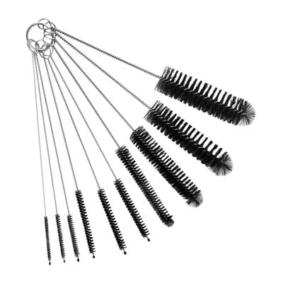 10 Multi-Size Brushes for Straws, Baby Bottles, Tumblers, Water Bottles, Sippy Cups, Tea Pots, Narrow Openings, and Narrow-Neck Containers (Black)