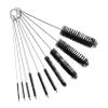 10 Multi-Size Brushes for Straws, Baby Bottles, Tumblers, Water Bottles, Sippy Cups, Tea Pots, Narrow Openings, and Narrow-Neck Containers (Black) view 1