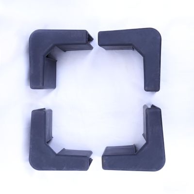 HIGOOD Basket Truck Bumper Corner Kit: 4 in x 1 in x 3 in, Black, Rubber. 4 PK use for Service Cart.