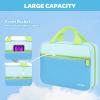Carrying Case Compatible with Leapfrog LeapReader System Learn-to-Read 10 Book Mega Pack, Portable Storage Bag Fits for Leapfrog LeapReader Reading and Writing System,Blue view 3