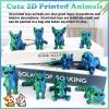 10 Pcs 3D Printed Fidget Cats and Dogs Toy Set, Small 3D Prints Movable Articulated Animal Models for Executive Home Office, Mini Stress Relief 3-d Printer Animals Toys Decor for Adults Kids (LSL) view 4