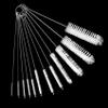 12 Multi-Size Brushes for Straws, Baby Bottles, Tumblers, Water Bottles, Sippy Cups, Tea Pots, Narrow Openings, and Narrow-Neck Containers (White) view 1
