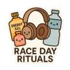 Marathon Race Day Rituals Kawaii Essentials Sticker (2.75" x 2.75") view 1