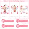 HONEY JOY Baby Bouncer Activity Center, Infant Jumper and Table w/ 360 Rotary Seat, 3 Adjustable Heights, Mat, Music, Lights, Sounds & Developmental Toys, Activity Center for Babies (Pink) view 3