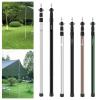 SGYYOFDP Telescoping Tarp Poles Removable Adjustable 118-211cm Support Pole Awning Poles for Backpacking Hiking Awnings Outdoor Tent(3.0m Black) view 2