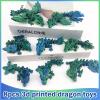 8 Pcs 3D Printed Fidget Dragons with Eyes Toy Set , Small 3d Prints Movable Articulated Animal Models for Executive Home Office, Mini Stress Relief 3-d printer Animals toys Decor for Adults Kids(A) view 4