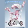 UPALDHOU Baby Tricycle, Kids Tricycle with Adjustable Parents Push Handle, for 18 Month to 5 Years Boys Girls (Roseate) view 3