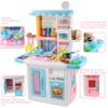 Deluxe Kids Kitchen Playset with Lights & Sounds  Realistic Chef Role Play Toy with Utensils, Stove, Sink & Food Accessories  33" Set for Boys & Girls Ages 3+ view 2
