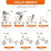 AOPEC 7-in-1 Toddler Tricycle with Parent Push Handle & Canopy, Fully Foldable & Adjustable Stroller, Balance and Pedal Bike for Kids 18 Months to 5 Years,Beige view 3