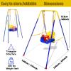 2 in 1 Toddler Swing  Jumper with Frame, Outdoor, Indoor, Baby Swing with Safety Belt for Indoor and Outdoor Use, Foldable Metal Stand & Clear Instructions, Easy to Assemble view 3