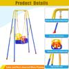 2 in 1 Toddler Swing  Jumper with Frame, Outdoor, Indoor, Baby Swing with Safety Belt for Indoor and Outdoor Use, Foldable Metal Stand & Clear Instructions, Easy to Assemble view 4
