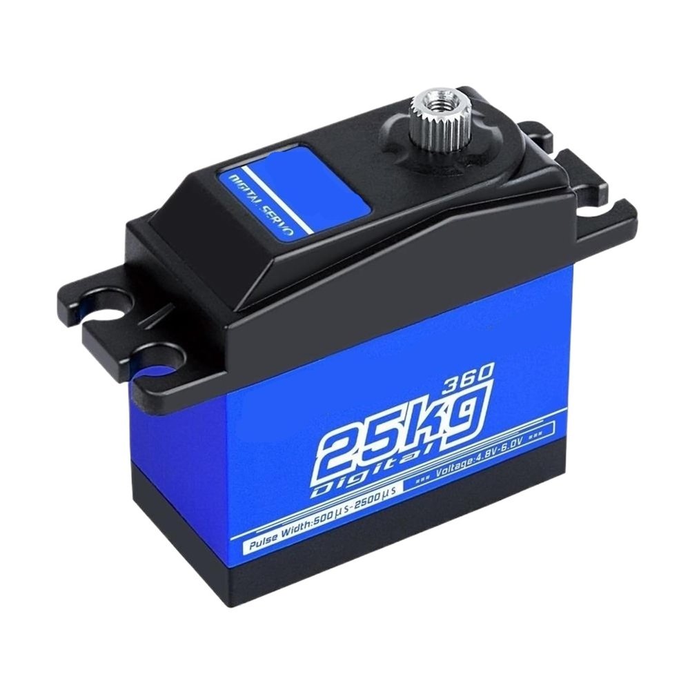 YZHATDH Spt5525lv-360 25kg Full Metal Gear Case Standard Digital Servo 360 Continuous Rotation Rotary for Rc Car Tank Wheel Robot Arm