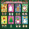 32 Sheets Christmas Stickers for Kids, Make Your Own Characters Mix and Match Sticker, Make a Face Stickers Winter Holiday Gift, Xmas Party Games Sticker Christmas Party Favor view 3