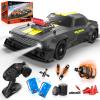 1/16 RC Drift Car with Gyro Full Proportional 4WD 50KM/h High Speed Remote Control Cars, ESP Drift Racing Vehicle+RC Drift Car 1:20 Scale Remote Control Cars 2.4GHz 4WD High Speed RTR Racing Vehicle view 2